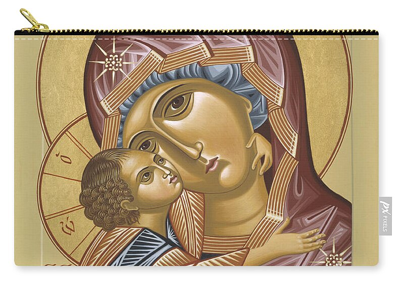 Mother Carry-all Pouch featuring the painting Our Lady of Grace Vladimir 002 by William Hart McNichols