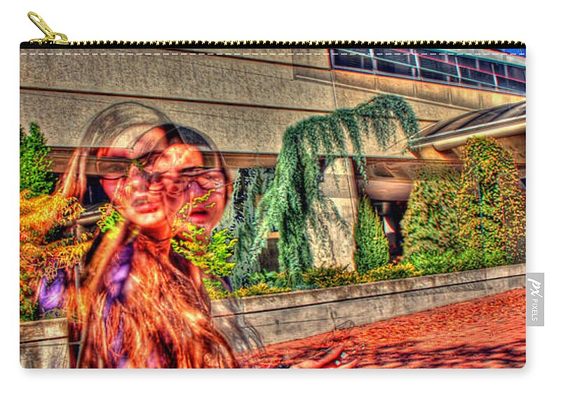 Surrealistic Zip Pouch featuring the photograph Out of Phase 2 by Andy Lawless