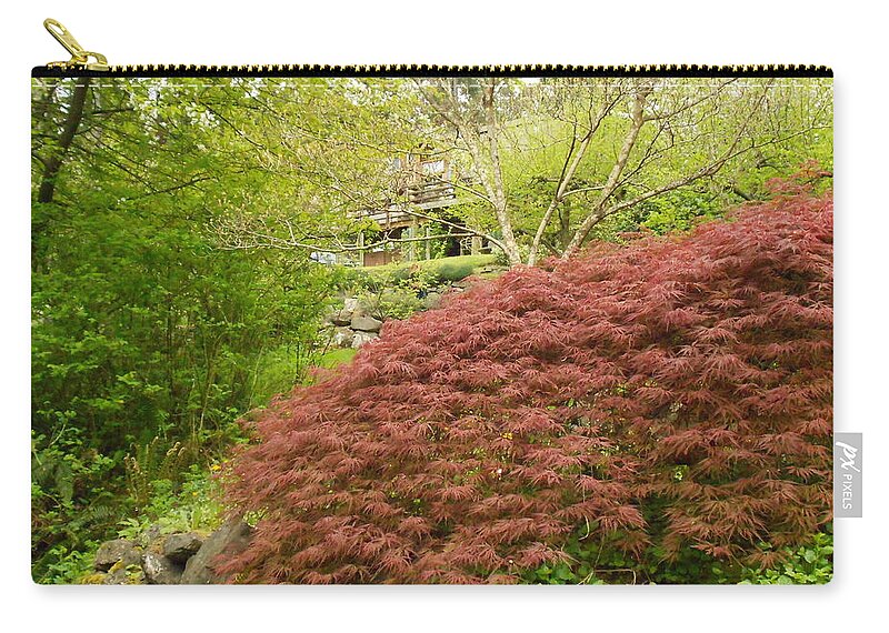 Nature Zip Pouch featuring the photograph Out of the Woods by David Trotter