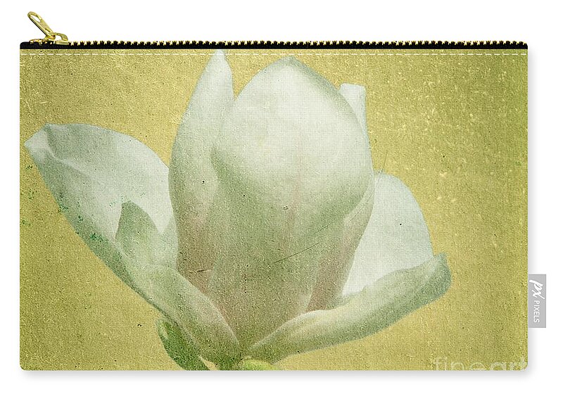 Bloom Zip Pouch featuring the photograph Outer Magnolia by Jeffrey Kolker