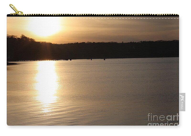 Oyster Bay Sunset Zip Pouch featuring the photograph Oyster Bay Sunset by John Telfer