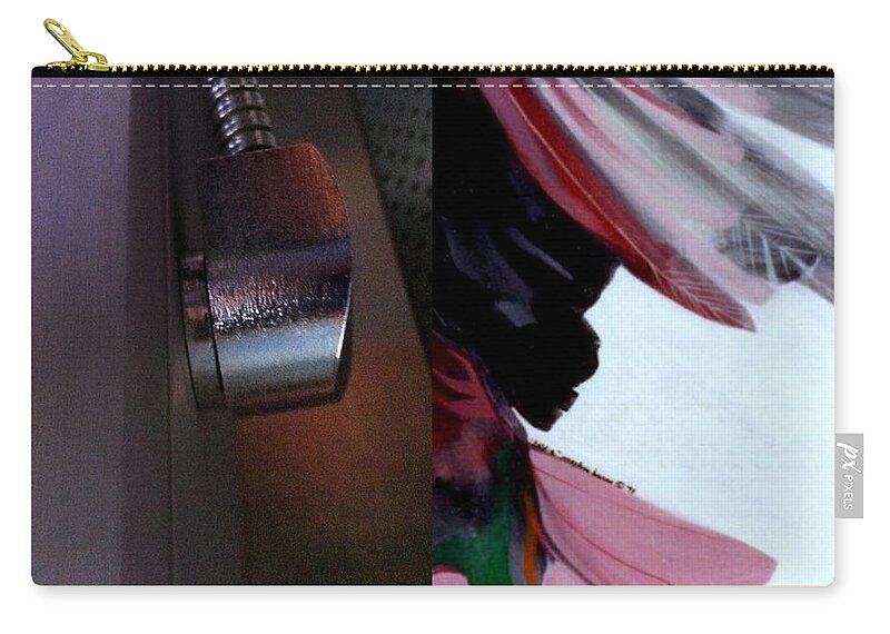 Abstract Photography Zip Pouch featuring the painting p HOTography 142 by Marlene Burns