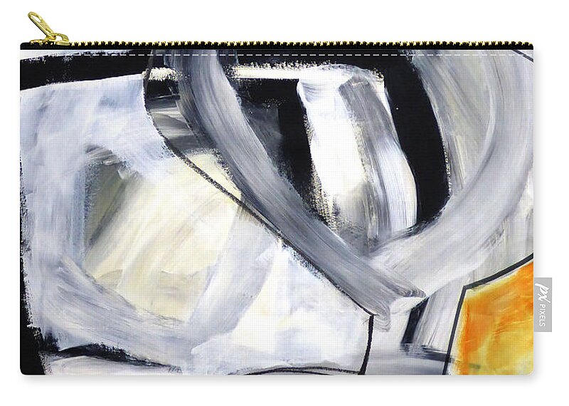 Keywords: Abstract Zip Pouch featuring the painting Paint Improv 12 by Jane Davies