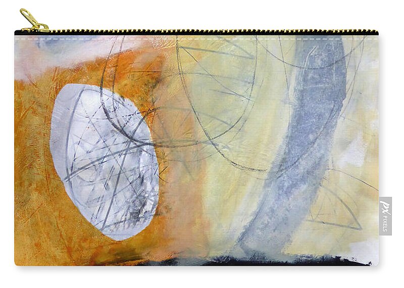 Keywords: Abstract Zip Pouch featuring the painting Paint Improv 3 by Jane Davies