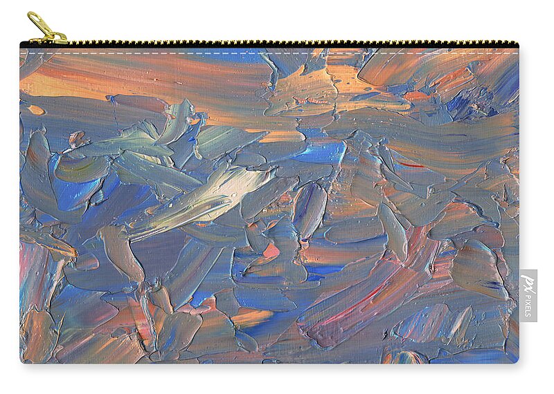 Abstract Zip Pouch featuring the painting Paint number 58C by James W Johnson