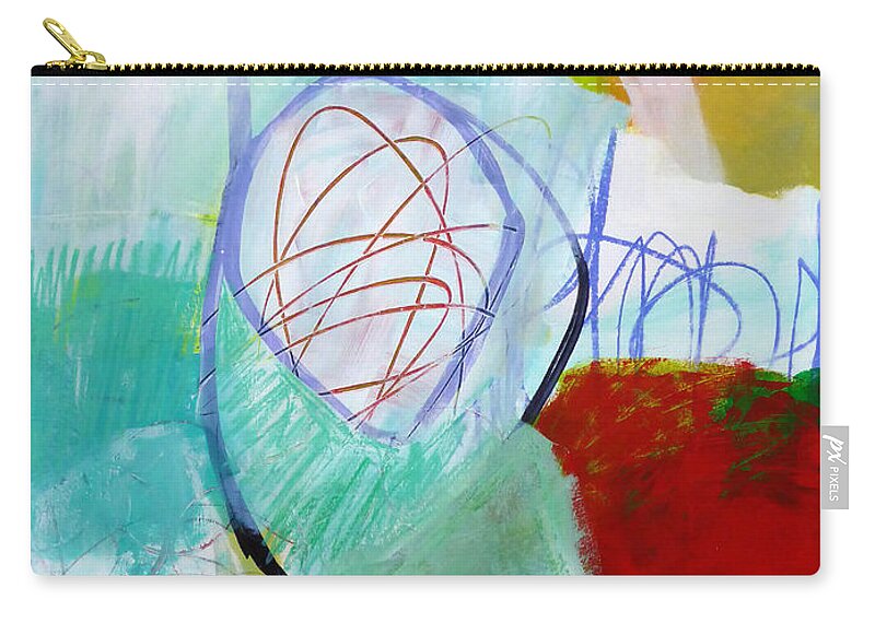 Keywords: Abstract Zip Pouch featuring the painting Paint Solo 2 by Jane Davies