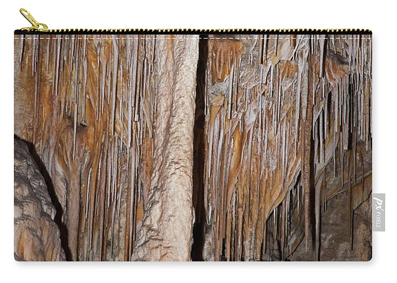 Carlsbad Zip Pouch featuring the photograph Painted Grotto Carlsbad Caverns National Park by Fred Stearns