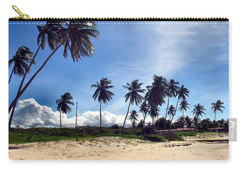 Scenics Zip Pouch featuring the photograph Palmeiras by Marcia Rosa
