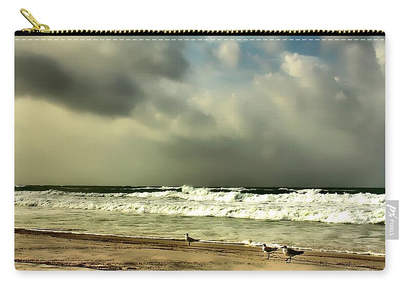 Beach Decor Zip Pouch featuring the photograph Panama City Beach by Debra Forand