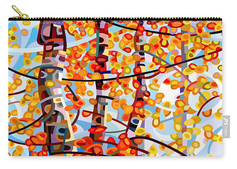 Vertical Carry-all Pouch featuring the painting Panoply by Mandy Budan