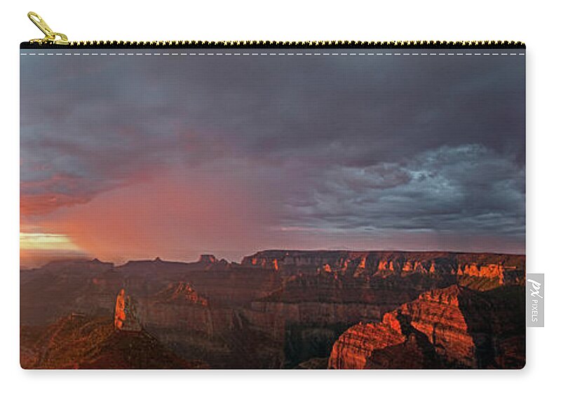 North America Carry-all Pouch featuring the photograph Panorama North Rim Grand Canyon National Park Arizona by Dave Welling