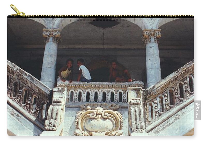 Old Havana Zip Pouch featuring the photograph Past and Future of Havana Cuba by Rafael Salazar