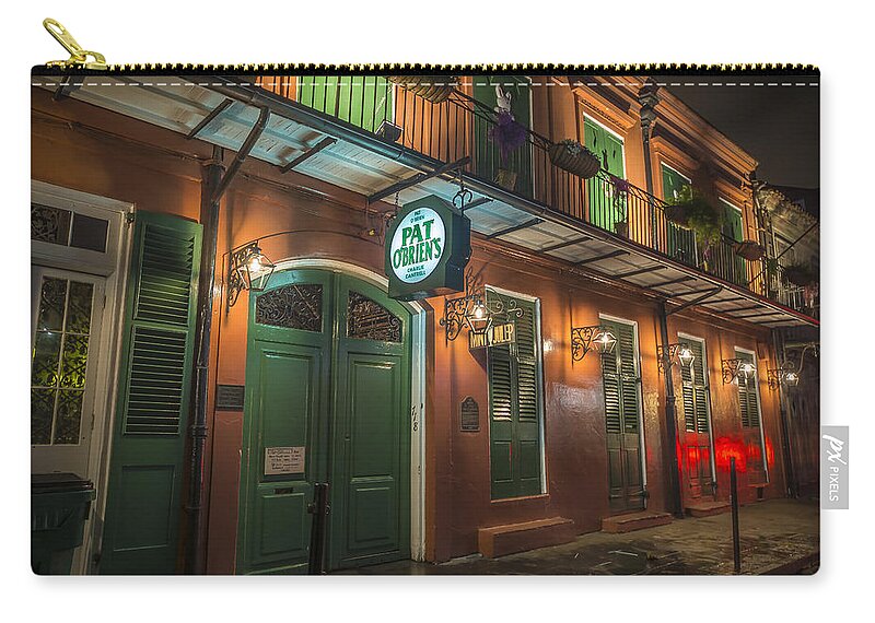 Pat O�brien�s Zip Pouch featuring the photograph Pat OBriens New Orleans by David Morefield
