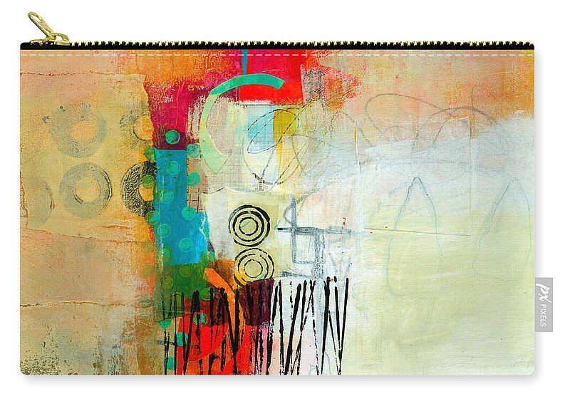 Acrylic Zip Pouch featuring the painting Pattern Study #1 by Jane Davies