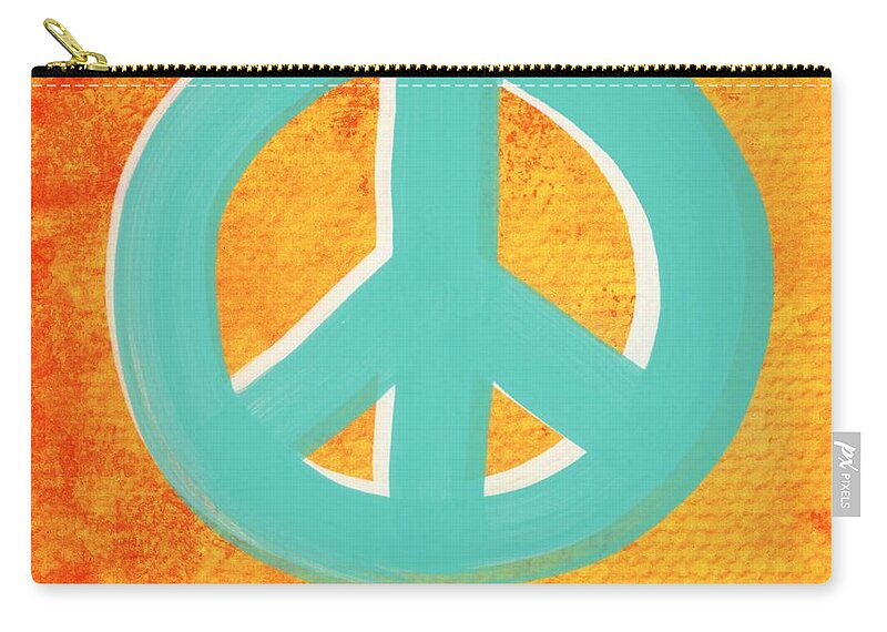 Peace Zip Pouch featuring the painting Peace by Linda Woods