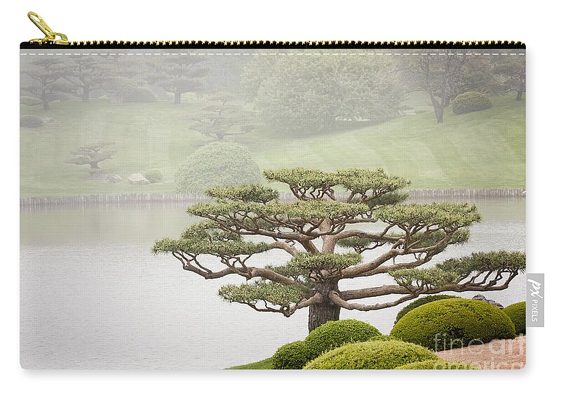 Japanese Garden Zip Pouch featuring the photograph Peace by Patty Colabuono