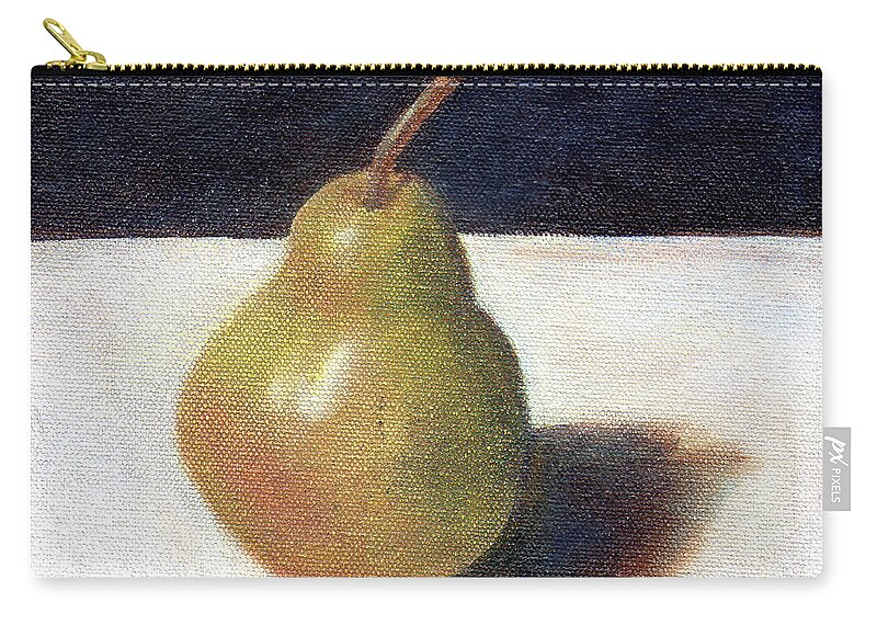 Still Life Zip Pouch featuring the painting Pear I by Laurel Best