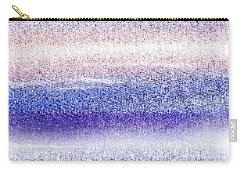 Sky Zip Pouch featuring the painting Pearly Sky Abstract I by Irina Sztukowski