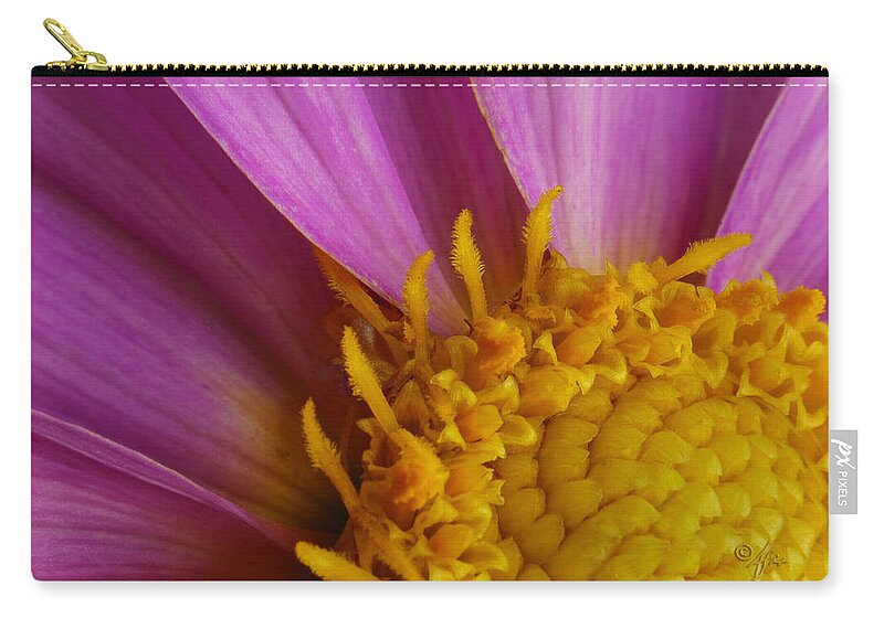 Macro Carry-all Pouch featuring the photograph Pedal Burst by Arthur Fix