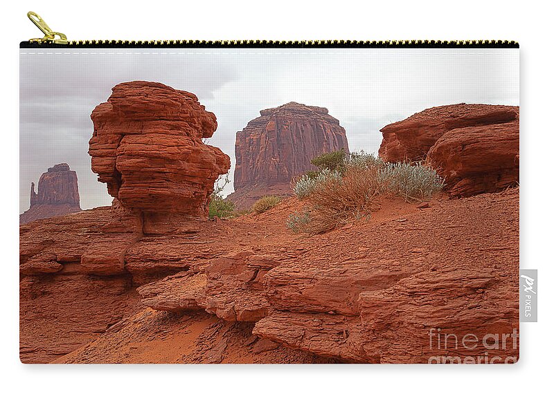 Utah Carry-all Pouch featuring the photograph Pedestal by Jim Garrison