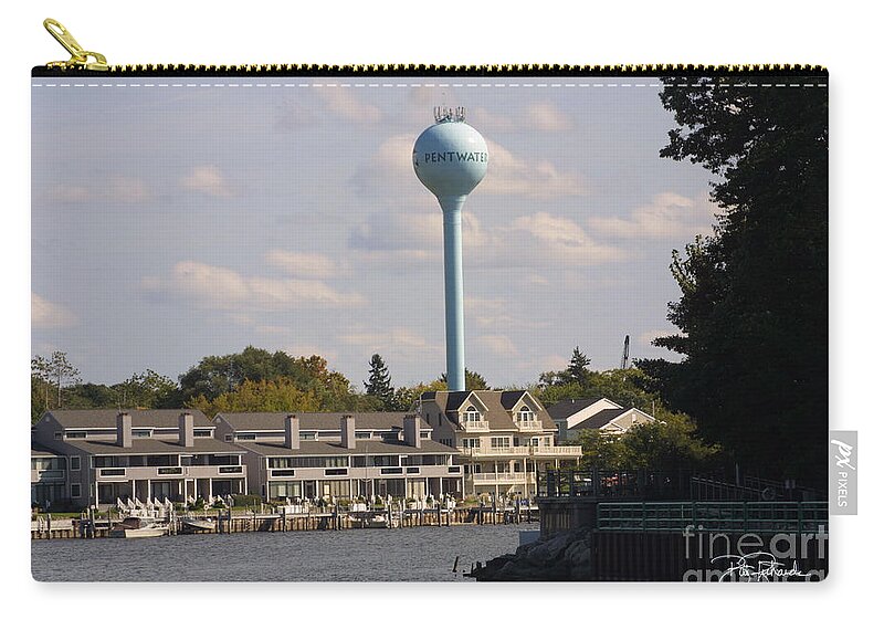 Pentwater Zip Pouch featuring the photograph Pentwater by Bill Richards