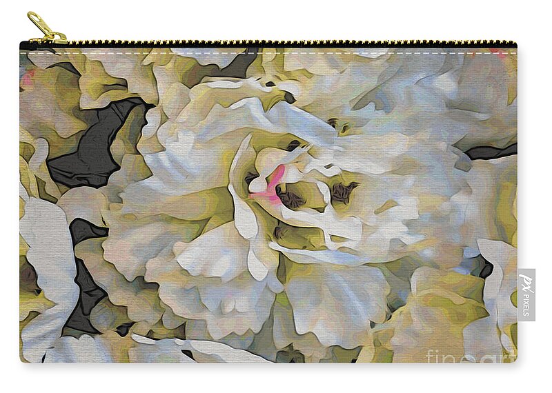 Peony Zip Pouch featuring the photograph Peony by Jacklyn Duryea Fraizer