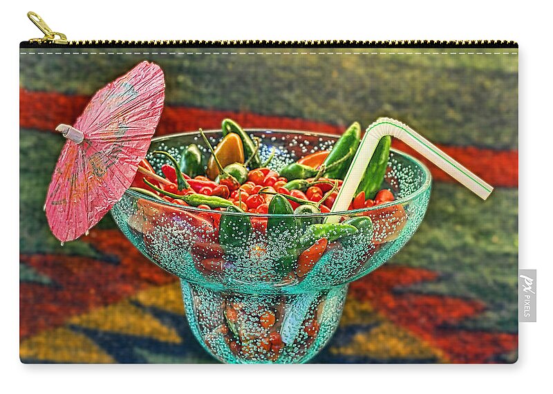 Umbrella Zip Pouch featuring the photograph Pepperita by Gary Holmes
