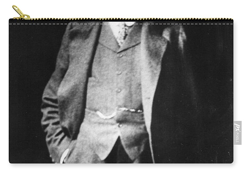 19th Century Zip Pouch featuring the photograph Percival Lowell (1855-1916) by Granger