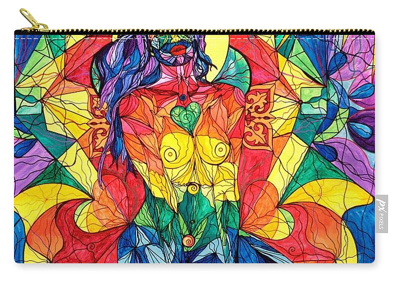 Perfect Mate Zip Pouch featuring the painting Perfect Mate by Teal Eye Print Store