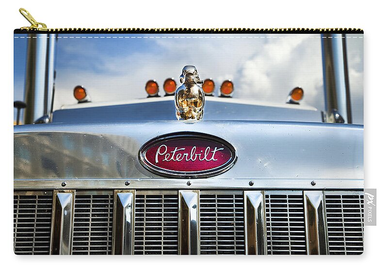 Truck Zip Pouch featuring the photograph Peterbilt by Theresa Tahara