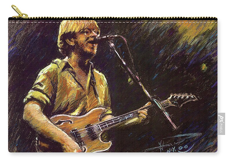 Phish Zip Pouch featuring the pastel Phish by Ylli Haruni