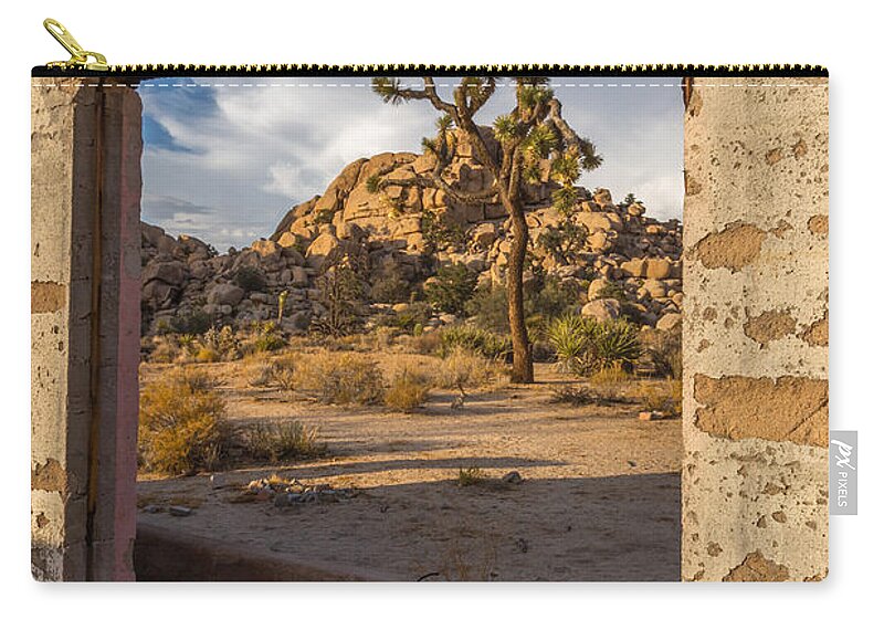 Abandoned Zip Pouch featuring the photograph Picture Window by Peter Tellone