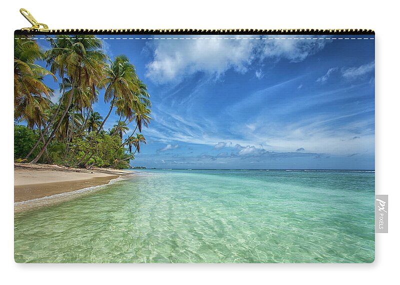 Tranquility Zip Pouch featuring the photograph Pigeon Point Beach by Timothy Corbin