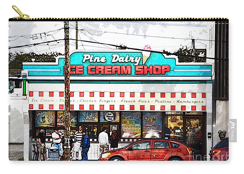 Dairy Zip Pouch featuring the photograph Pine Dairy by Elaine Berger