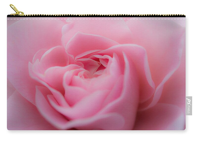 Rose Zip Pouch featuring the photograph Pink Beauty by Agnes Caruso