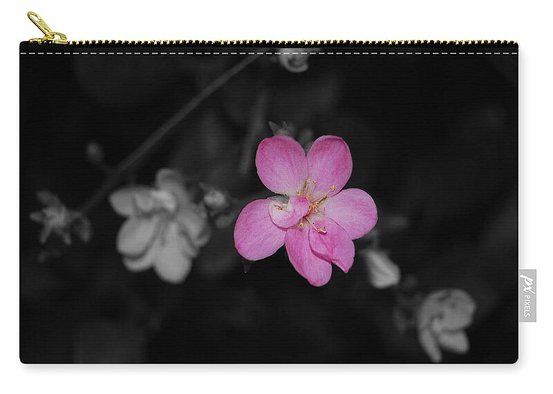 Pink Zip Pouch featuring the photograph Pink Flower by Maggy Marsh