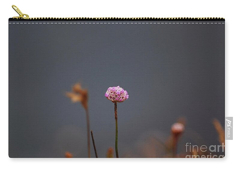 Floral Zip Pouch featuring the photograph Pink Series III by Sharon Elliott