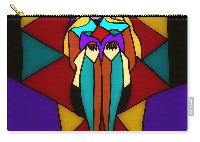 Woman Zip Pouch featuring the digital art Pinnacle Of Womanhood by Donna Blackhall