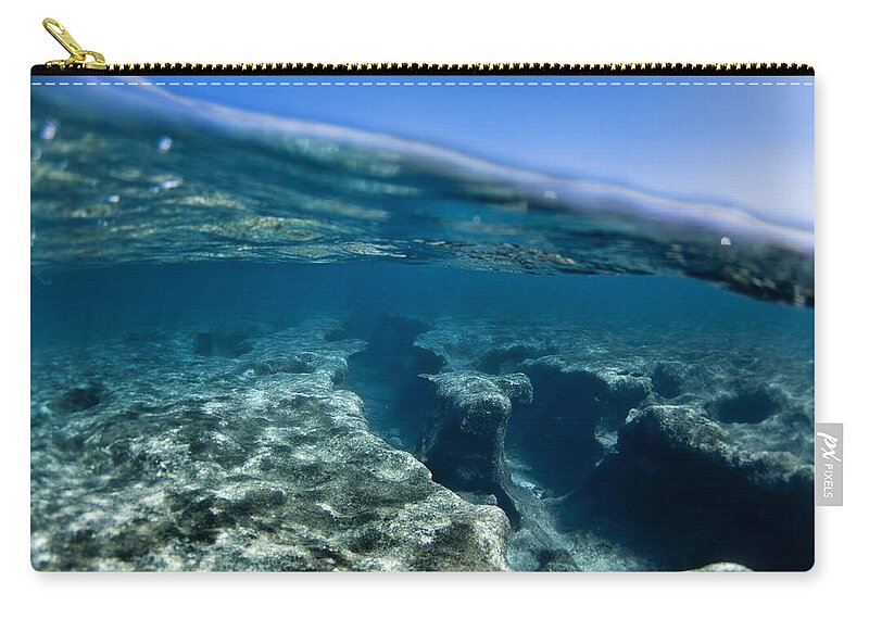 Reef Zip Pouch featuring the photograph Pipe reef. by Sean Davey
