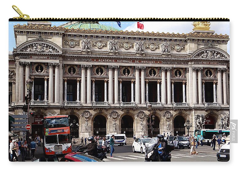 Place De L' Opera Carry-all Pouch featuring the photograph Opera Place by Ira Shander