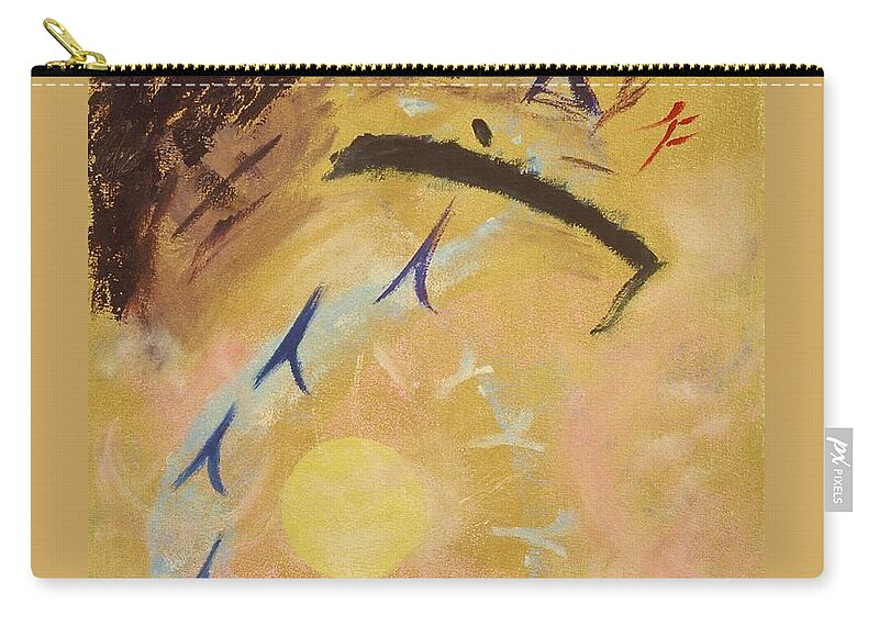Painting Zip Pouch featuring the painting Place of Light by Karen Francis