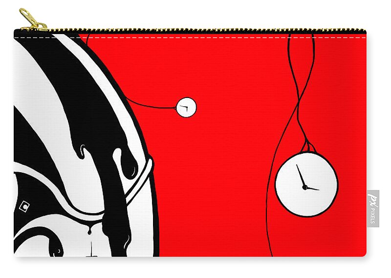 Girl Carry-all Pouch featuring the digital art Playing with Time by Craig Tilley