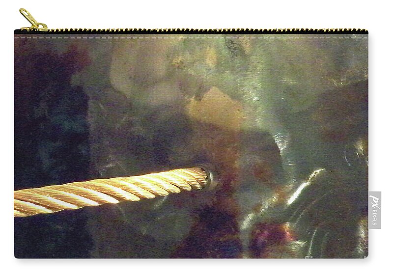 Newel Hunter Zip Pouch featuring the photograph Point of Insertion by Newel Hunter