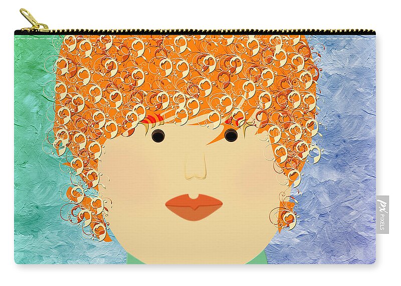 Andee Design Zip Pouch featuring the digital art Porcelain Doll 7 by Andee Design