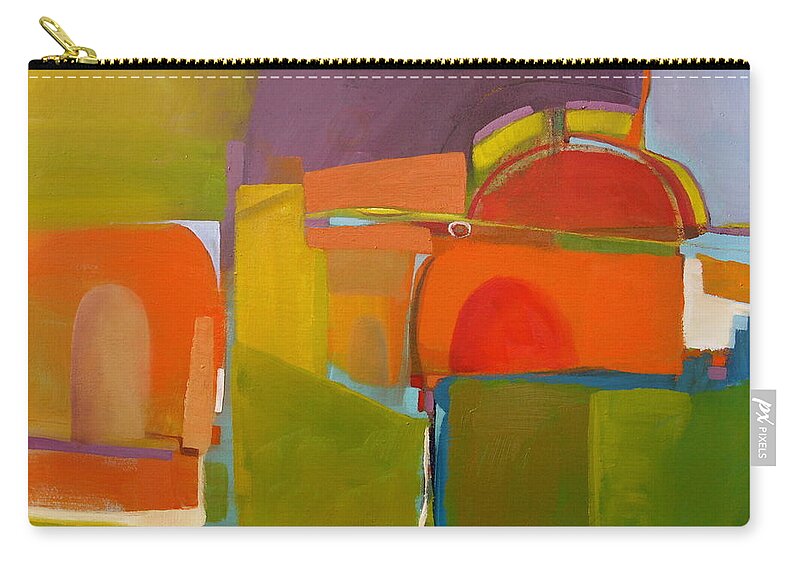 Abstract Zip Pouch featuring the painting Portal No. 2 by Michelle Abrams
