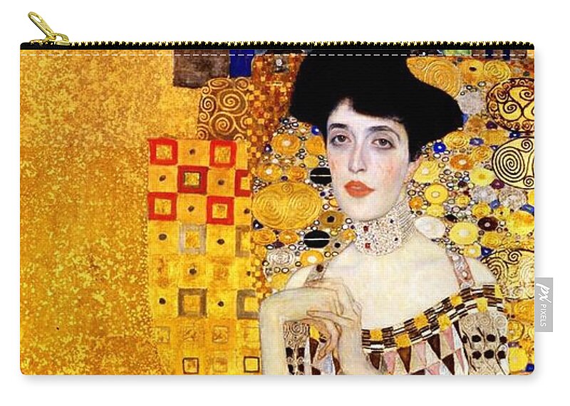 Gustav Klimt Carry-all Pouch featuring the painting Portrait Of Adele Bloch-Bauer by Gustav Klimt