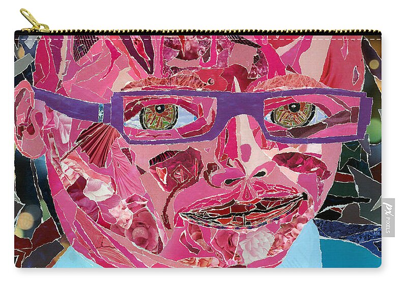 Portraiture Of Passion Zip Pouch featuring the photograph Portraiture of Passion by Kenneth James
