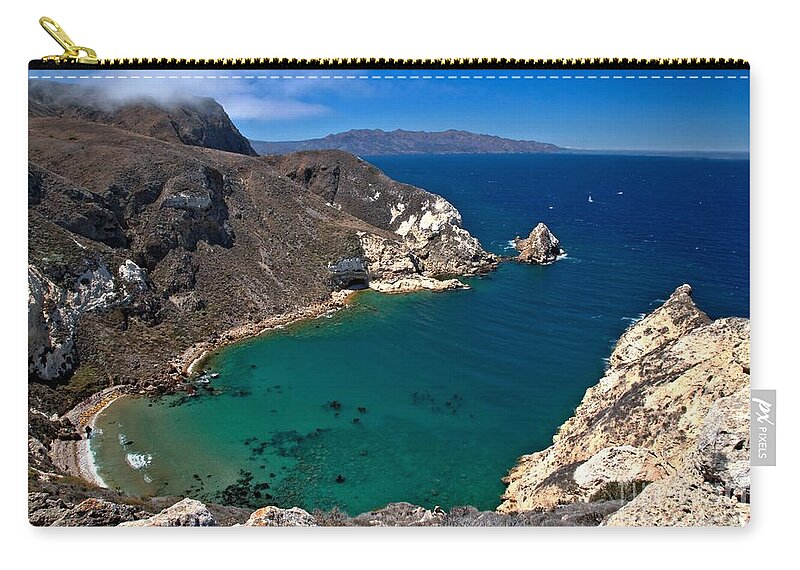 Channel Islands National Park Zip Pouch featuring the photograph Potato Harbor Views by Adam Jewell