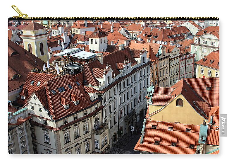 Old Town Zip Pouch featuring the photograph Prague Old Town by J.castro