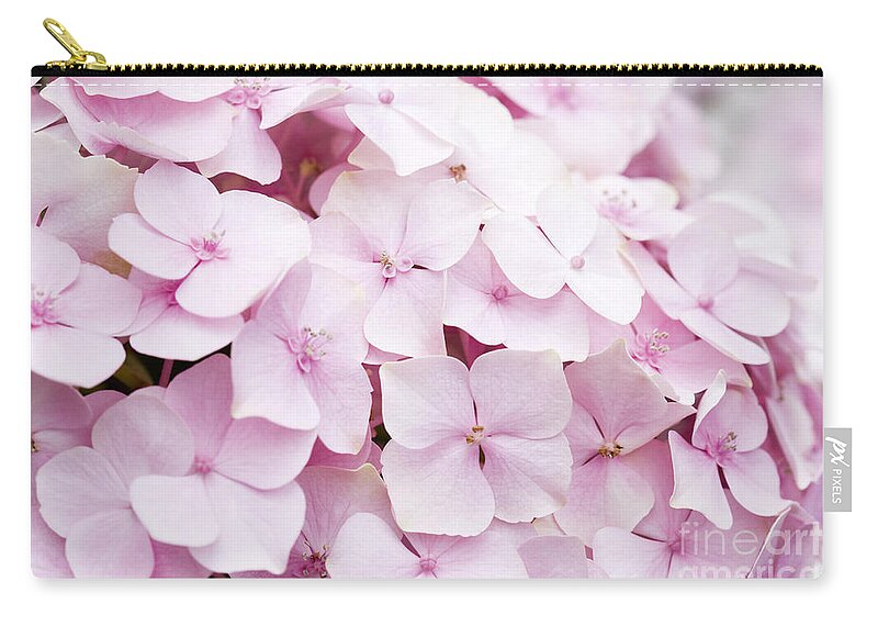 Hydrangea Zip Pouch featuring the photograph Pretty in Pink by Patty Colabuono